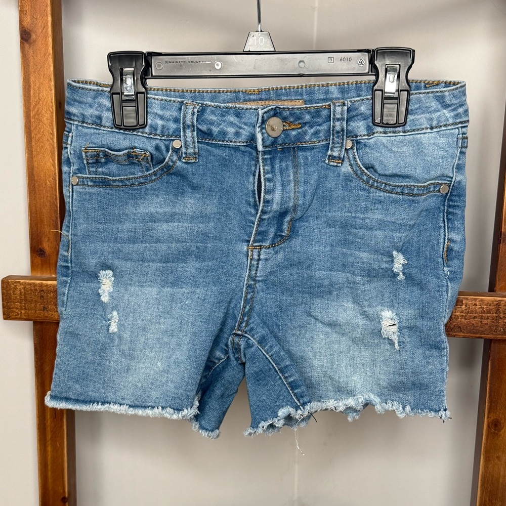 Joe's Jeans Blue Distressed Cut-Off Shorts